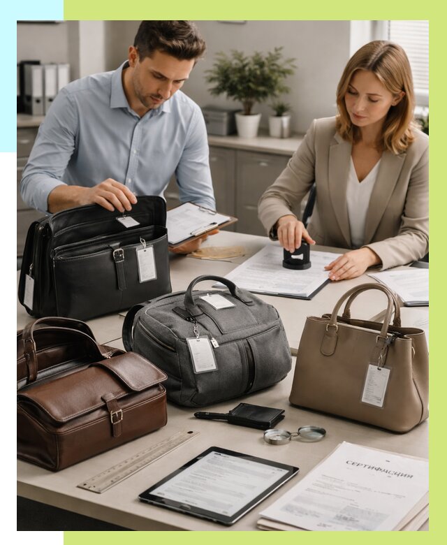 Сертификация сумок в Мегионе от 7819 руб. | Алешин-Мго