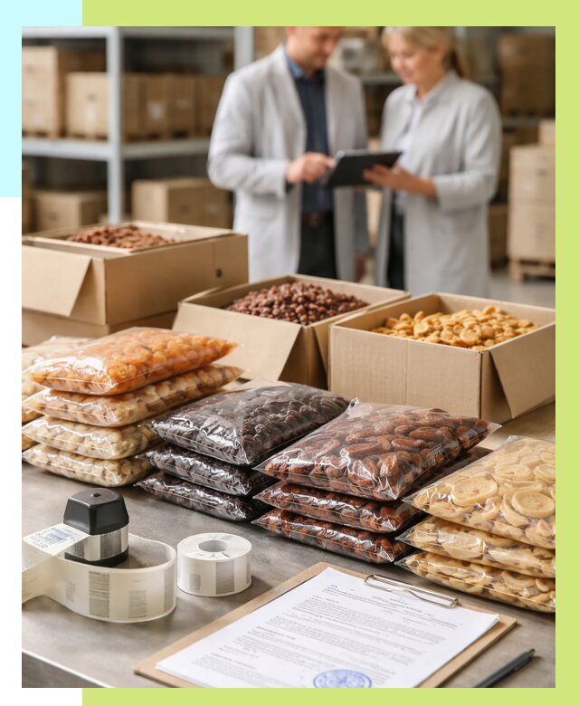 Сертификация сухофруктов в Мегионе от 12510 р. | Алешин-Мго под ключ