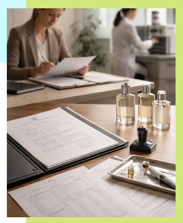 Сертификация парфюмерии в Мегионе от 15638 р. | Алешин-Мго