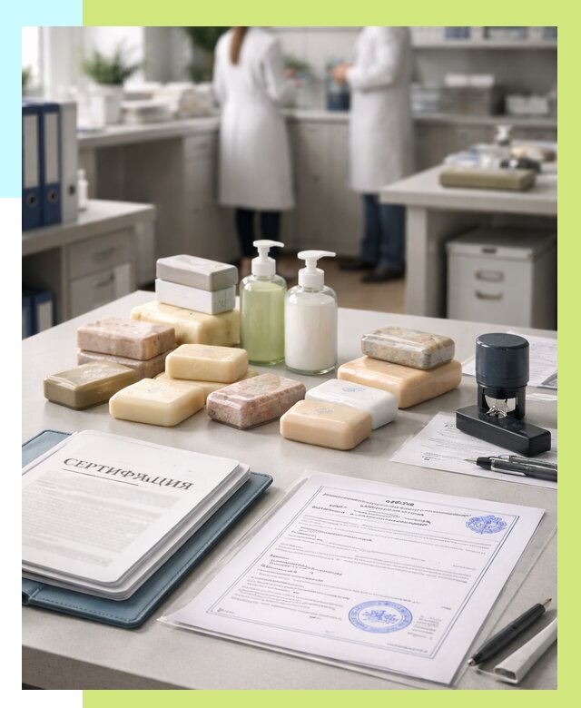 Сертификация мыла и сертификат на мыло в Мегионе от 12510 | Алешин-Мго