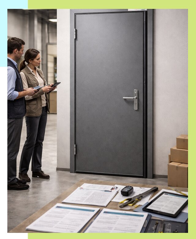 Сертификация противопожарных дверей в Мегионе от 9383 р. | Алешин-Мго