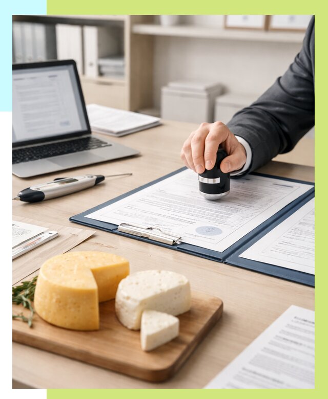 Сертификация сыров в Мегионе от 15638 р | Сертификат на сыр Алешин-Мго