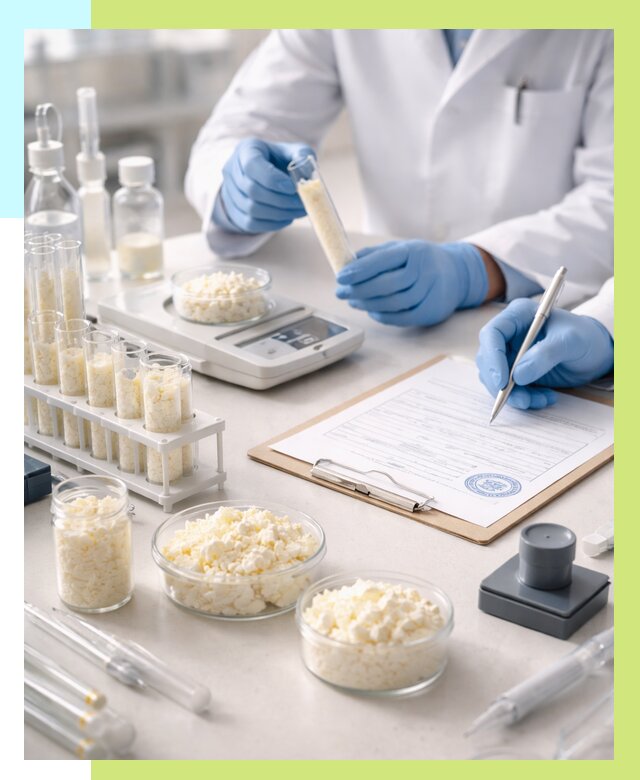 Сертификация творога в Мегионе от 12510 р. под ключ | Алешин-Мго