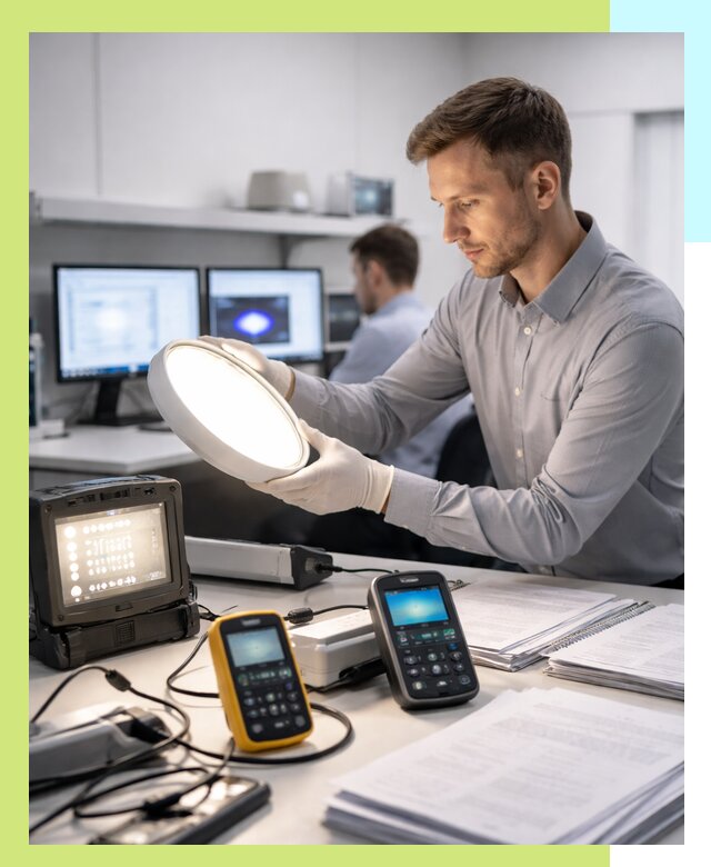 Сертификация светильников в Мегионе: испытания и оформление