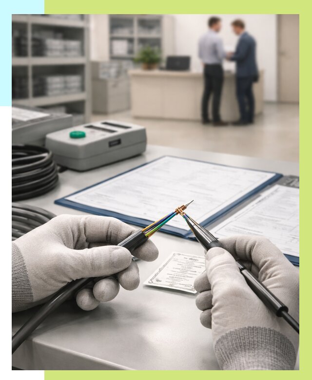 Сертификация провода в Мегионе от 18765 р. в Алешин-Мго