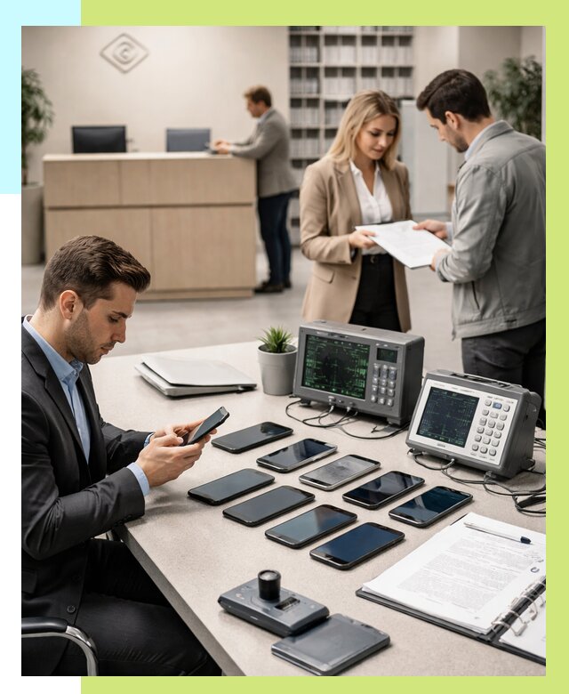 Сертификация телефонов в Мегионе от 26063 р. под ключ | Алешин-Мго