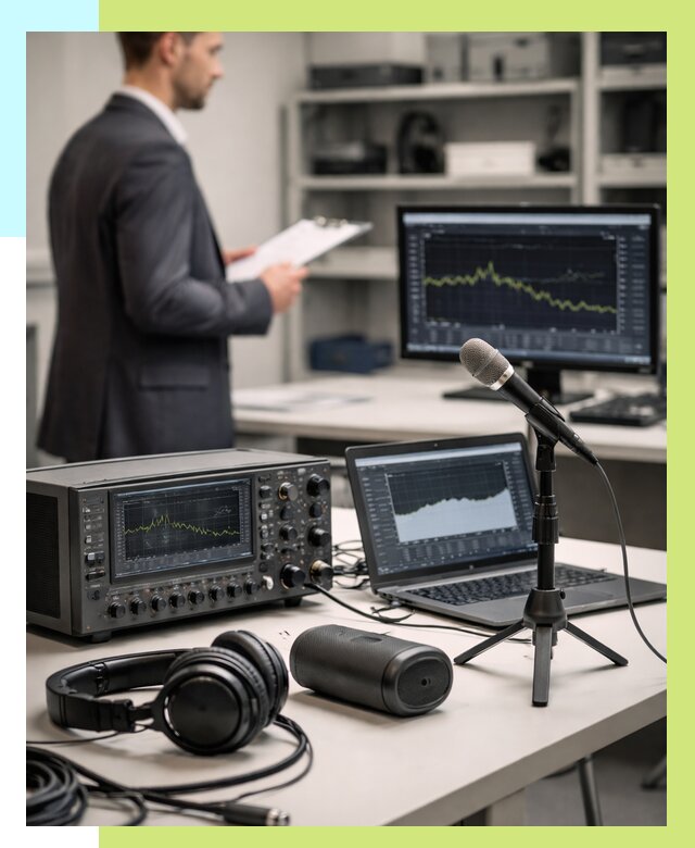 Сертификация аудиотехники в Мегионе от 15638 р., Алешин-Мго