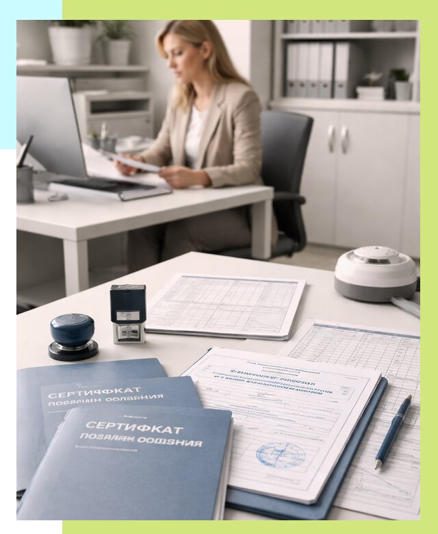 Сертификаты пожарной безопасности в Мегионе от 15638 р. | Алешин-Мго