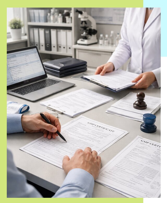 Оформление сертификата GMP в Мегионе для фармпроизводства