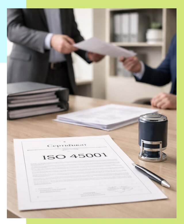 Сертификат ISO 45001 в Мегионе под ключ от 46913 р. | Алешин-Мго